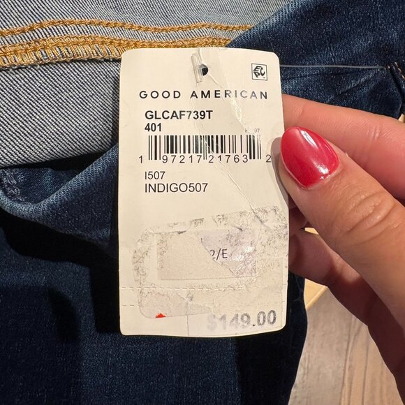 Good American Good Leg Crop Jeans Size 28-32 Plus NWT - Picture 6 of 7